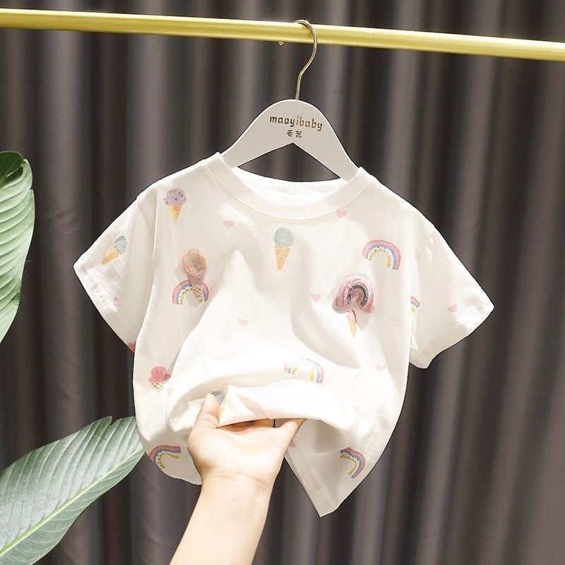 Thin Children's Summer Clothing Baby Summer Clothing Top - Tokcobstore