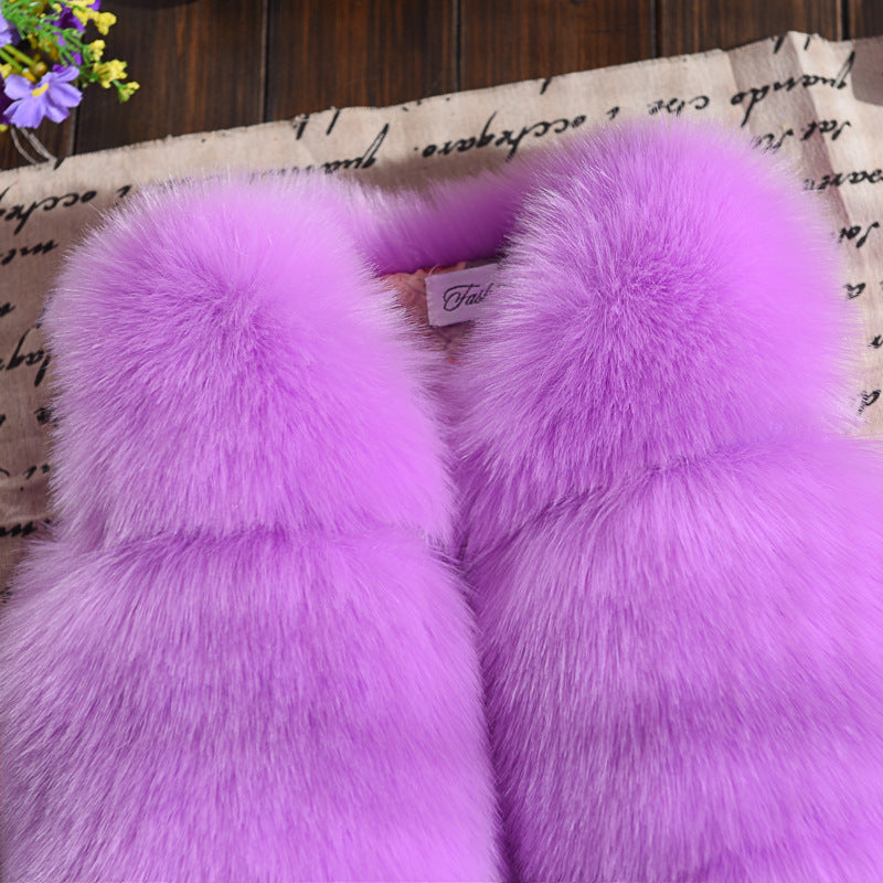 Three-piece Fur Vest Short Thick Coat