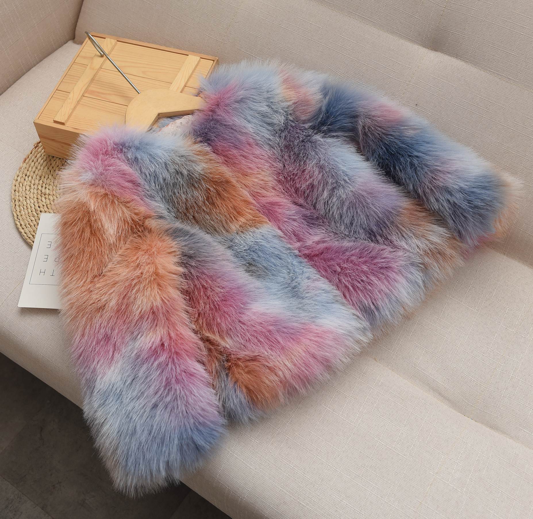 Fashion Personality Color Contrast Coat Girl - Tokcobstore