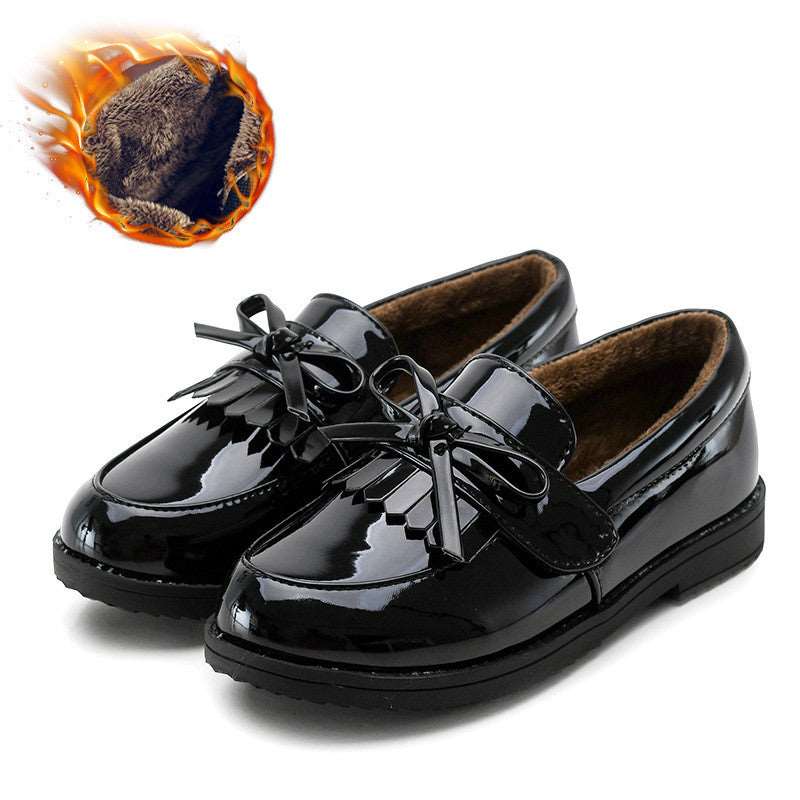 New Korean Black British Style Casual Shoes