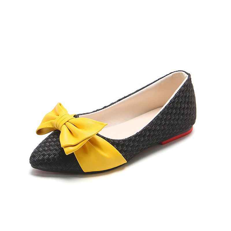 Children's Pointed Toe Princess Shoes with Bow for Girls