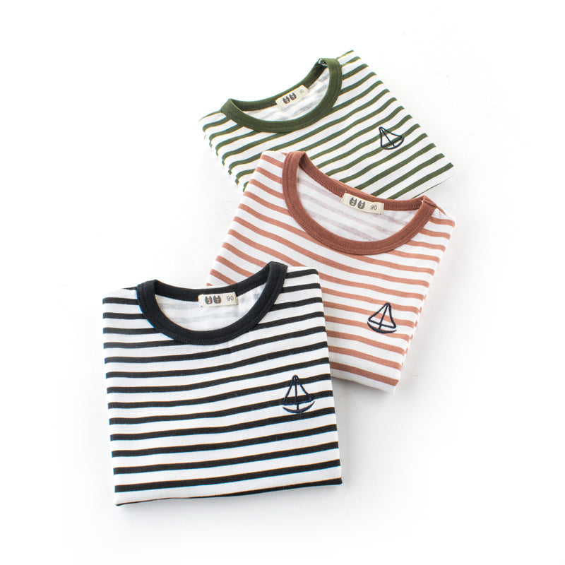 Boys' Cotton Kids Striped T-Shirt - Tokcobstore