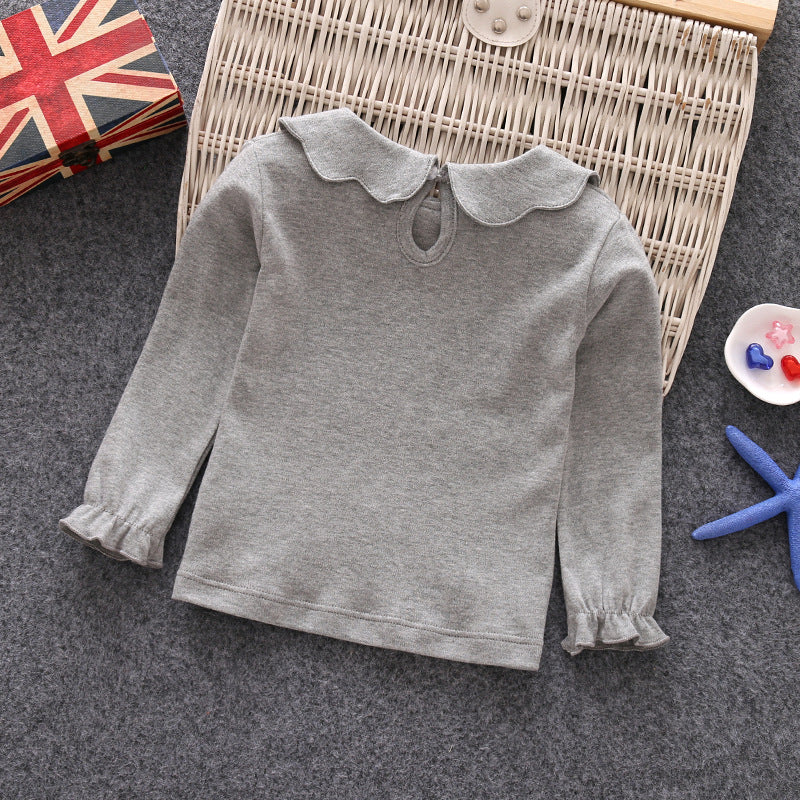 Cute Doll Collar Long Sleeve Top