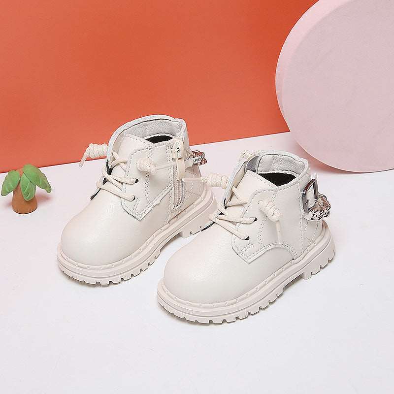 Baby Girl Soft-soled Toddler Shoes Non-slip High-top