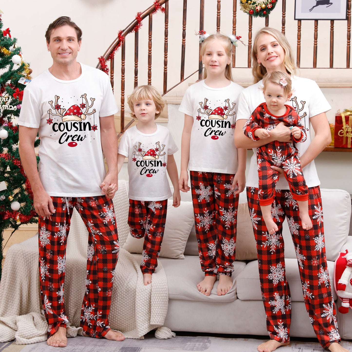 Christmas Parent-child Pajamas Suit Printed Homewear