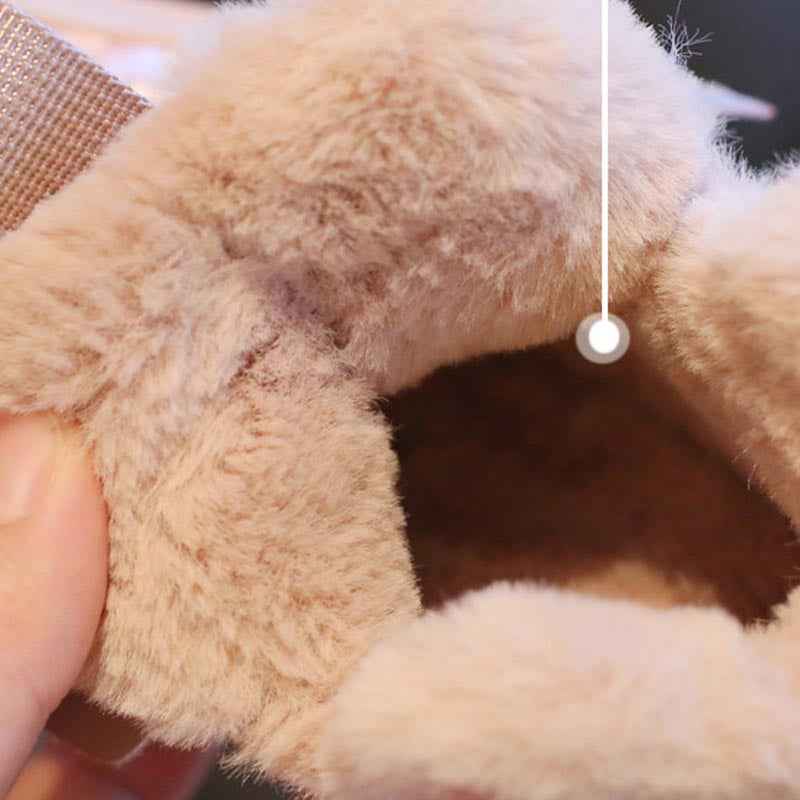 Fashionable And Simple Children's Fur One Thickened Snow Boots