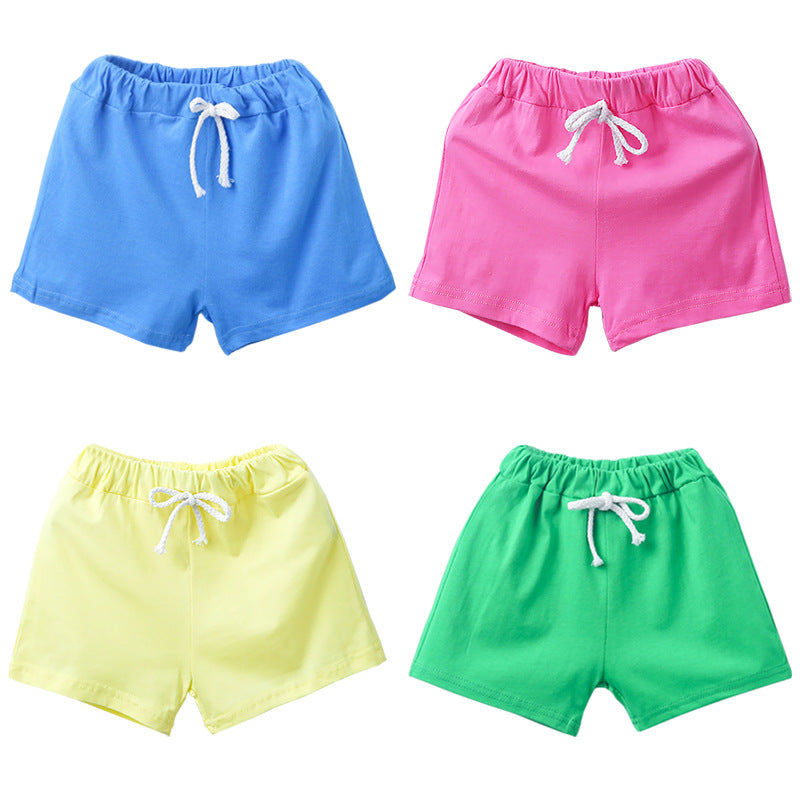 Summer Explosion Children's Wear Children's Shorts 2021 Summer New Candy Color Boys Beach Pants Pants