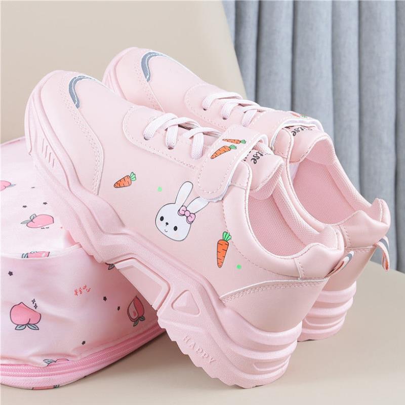 Spring And Autumn Primary School Students Casual All-match Pu Running Shoes - Tokcobstore