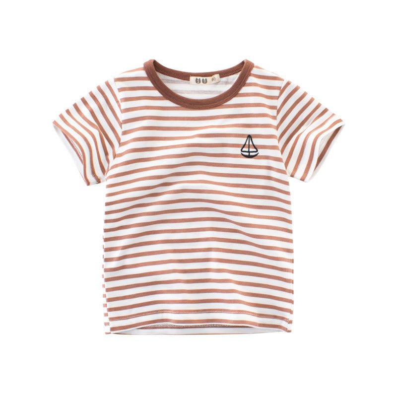 Boys' Cotton Kids Striped T-Shirt - Tokcobstore