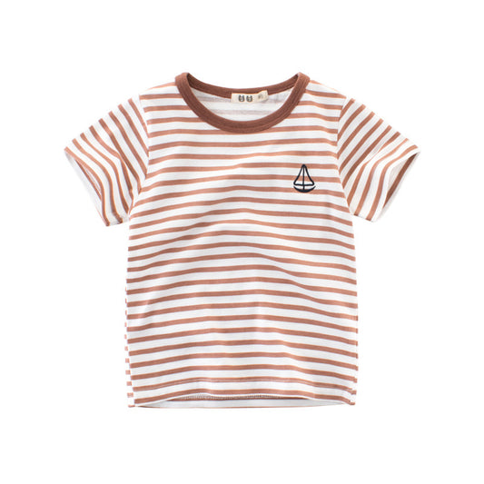 Boys' Cotton Kids Striped T-Shirt - Tokcobstore