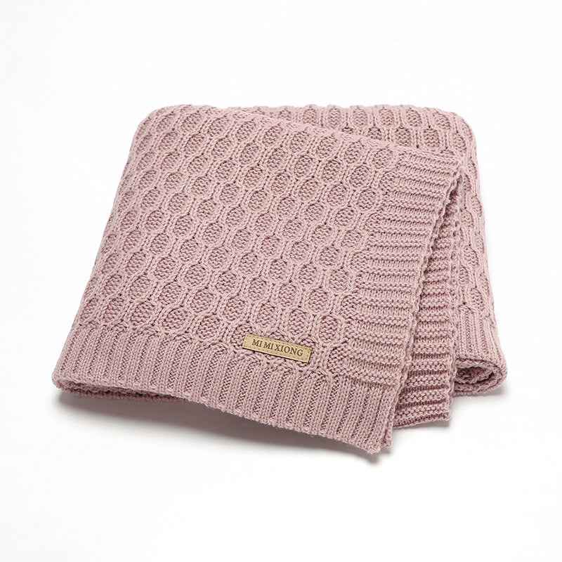 Solid Color Three-dimensional Lines Infant Hug Blanket