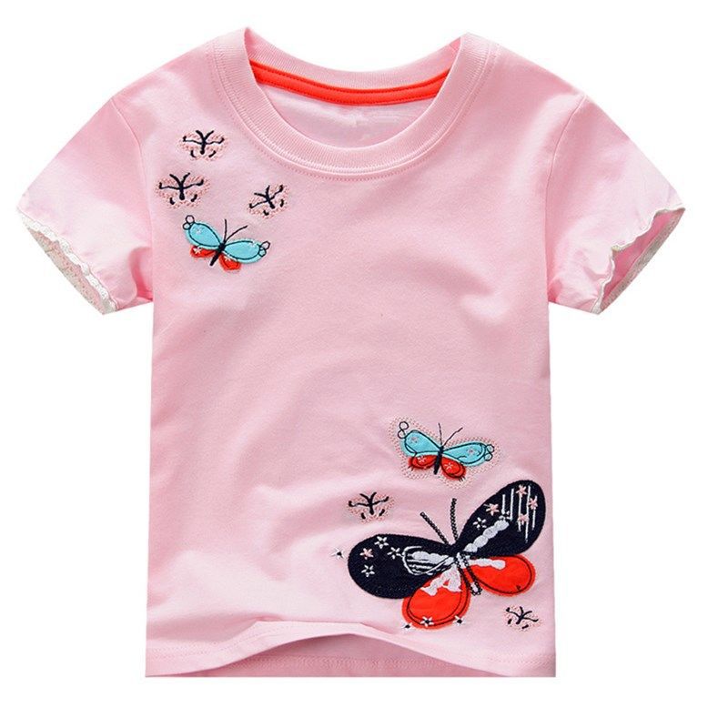 Children's Simple T-shirt Girls Short-sleeved Baby