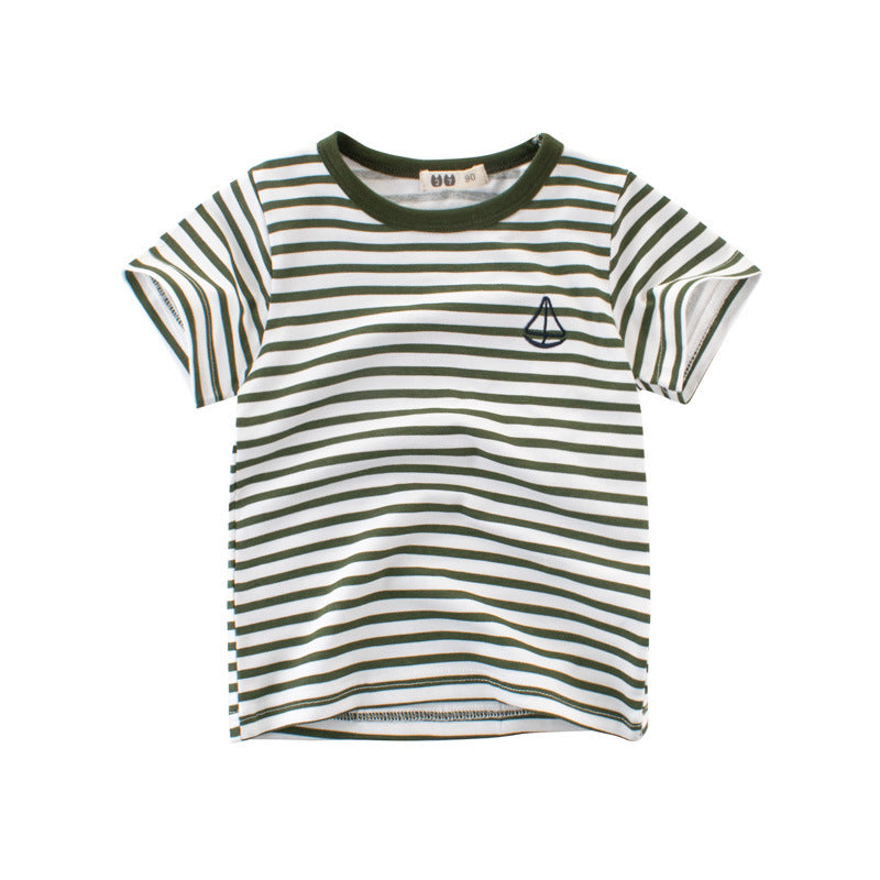 Boys' Cotton Kids Striped T-Shirt - Tokcobstore
