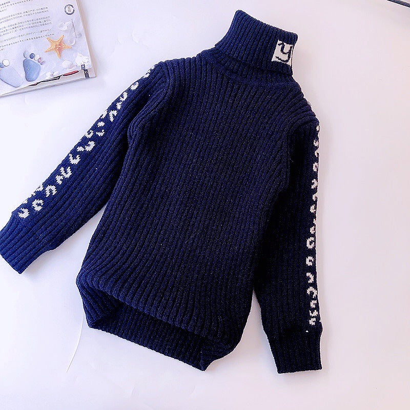 Velvet Padded Leopard Print Girls' Autumn-Winter Apparel - Tokcobstore