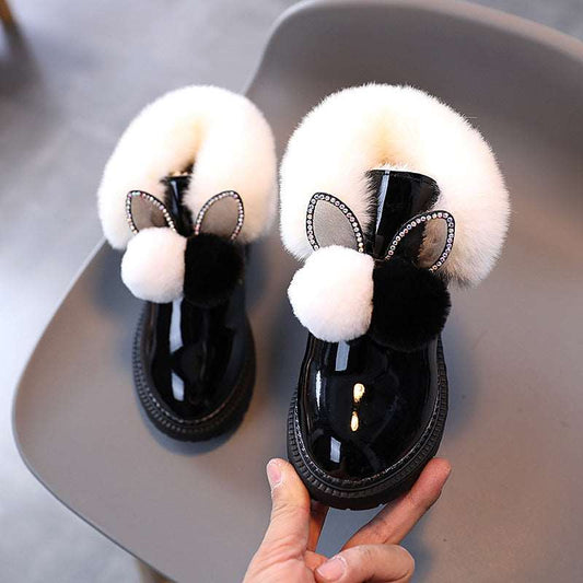 Fashion Plus Velvet Warm Childrens Cotton Boots