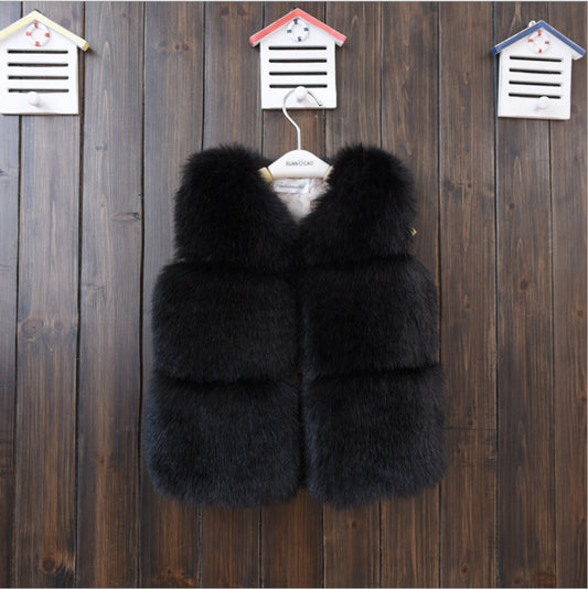 Three-piece Fur Vest Short Thick Coat