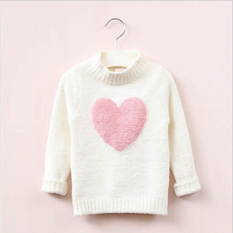 New Style Pullover Children's Love Knit Sweater - Tokcobstore