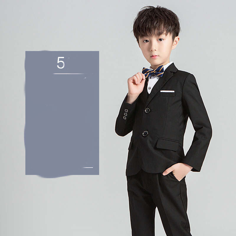 Children's Suit Boys Solid Color Flower Girl Dress  Catwalk Performance Clothing - Tokcobstore