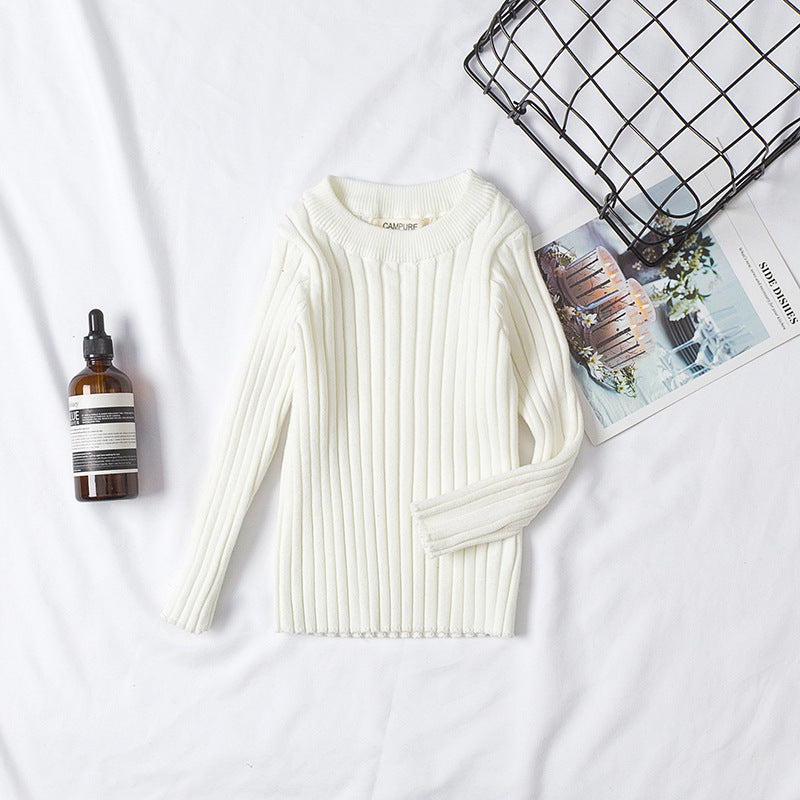 Spring And Autumn Close-fitting Sweater Crew Neck Cotton - Tokcobstore