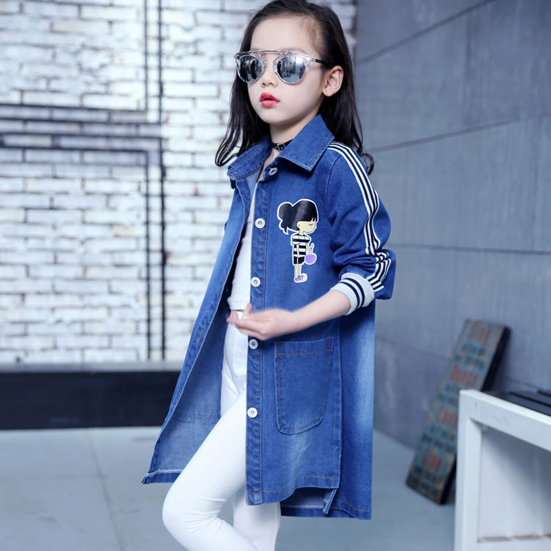 British Children's Jacket Girls Spring And Autumn Big Children - Tokcobstore