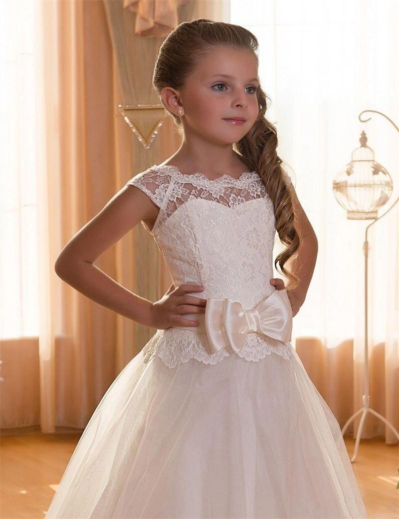White Fashion Princess Flower Girl Tutu Dress - Tokcobstore