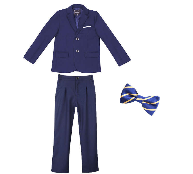 Children's Suit Boys Solid Color Flower Girl Dress  Catwalk Performance Clothing - Tokcobstore