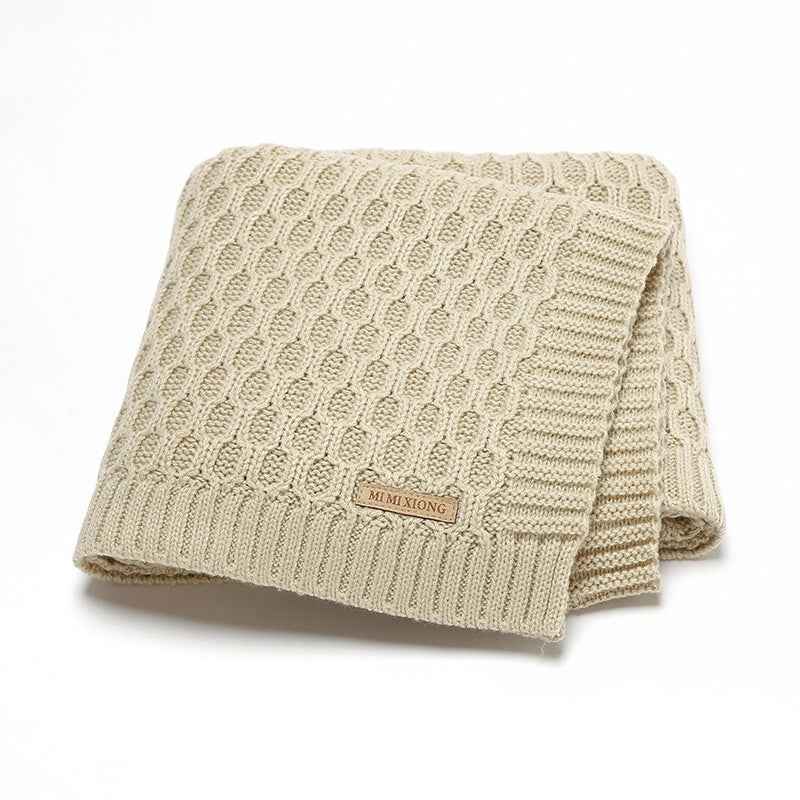 Solid Color Three-dimensional Lines Infant Hug Blanket