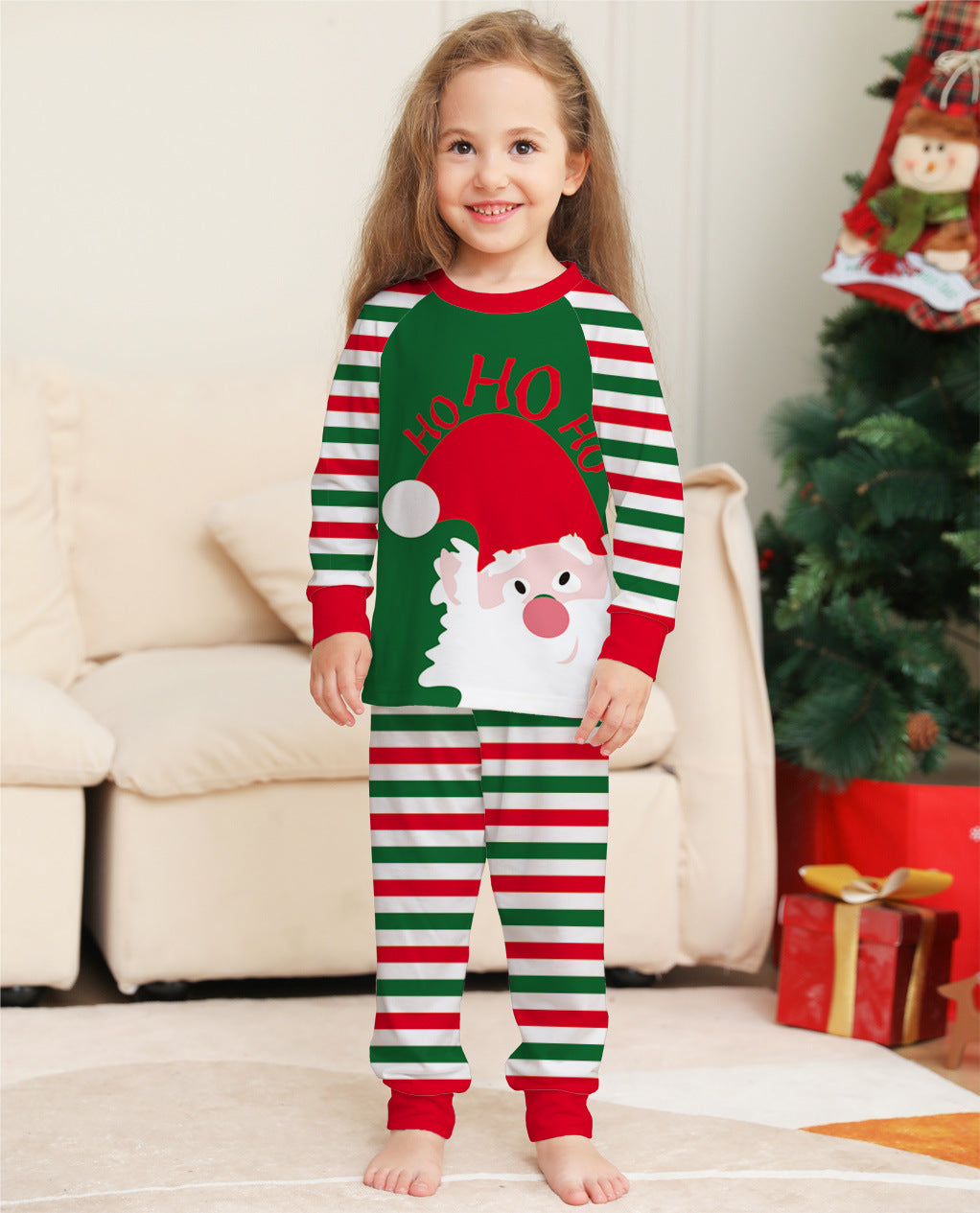Old Man Striped Christmas Homecare Pajamas - Tokcobstore