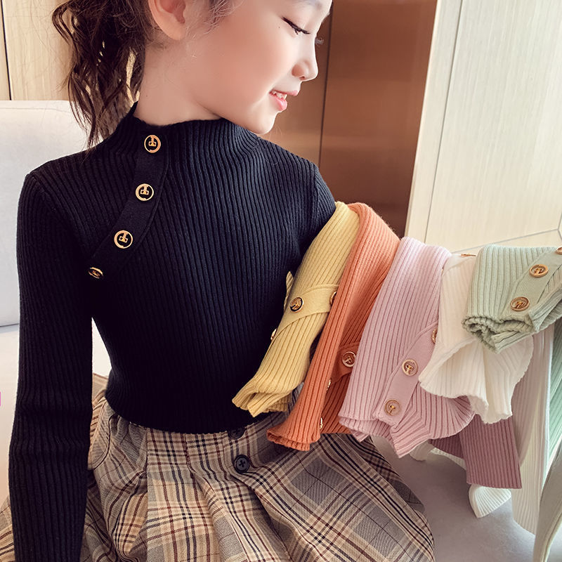 Fashion Children's Simple Solid Color Bottoming Shirt