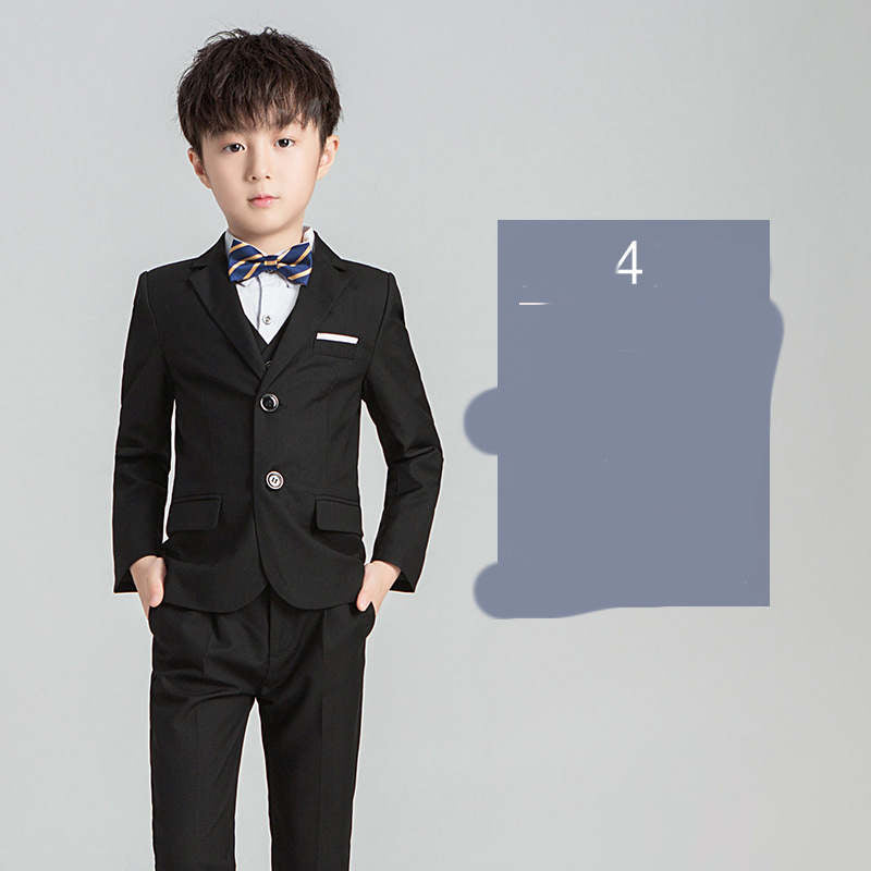 Children's Suit Boys Solid Color Flower Girl Dress  Catwalk Performance Clothing - Tokcobstore