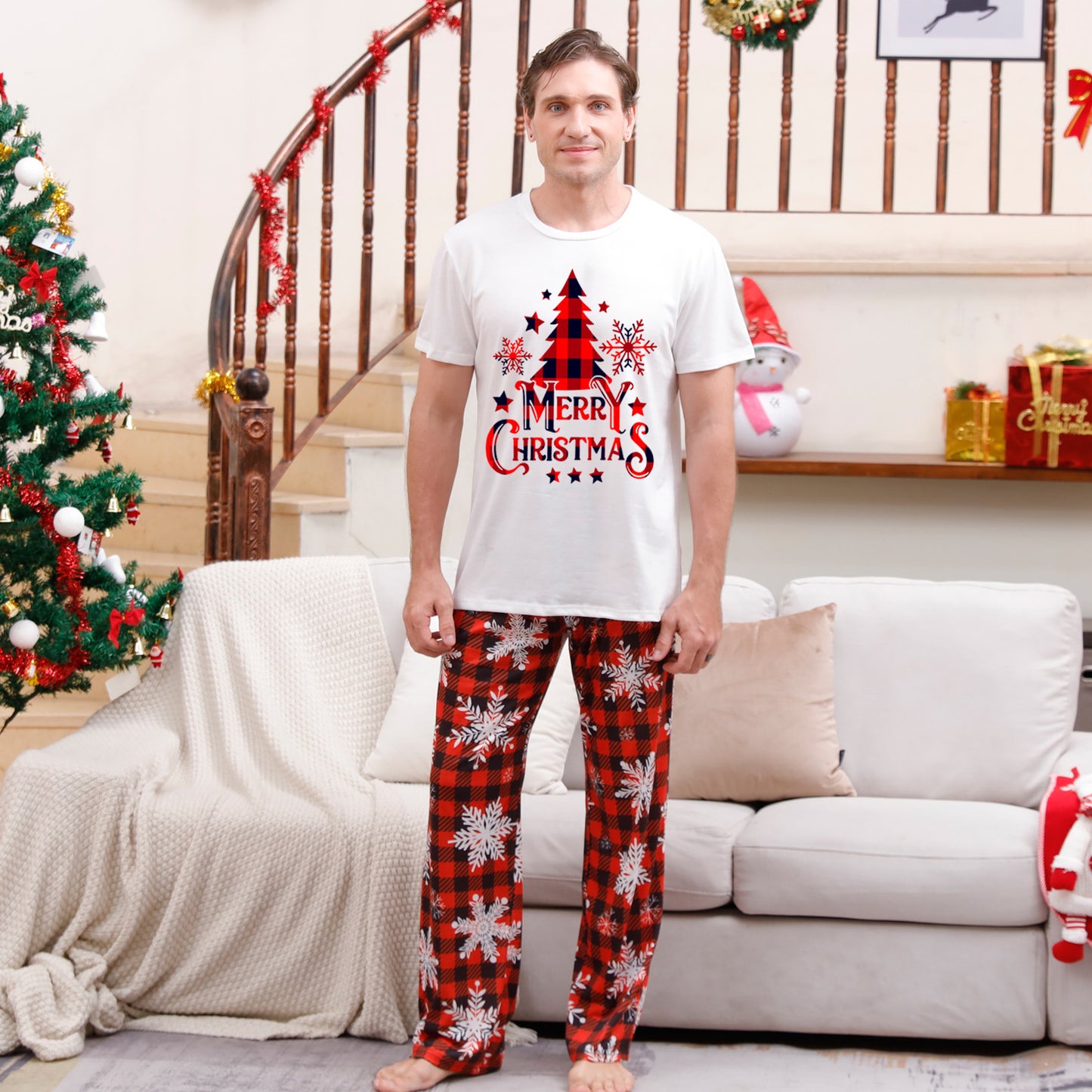 Christmas Parent-child Pajamas Suit Printed Homewear