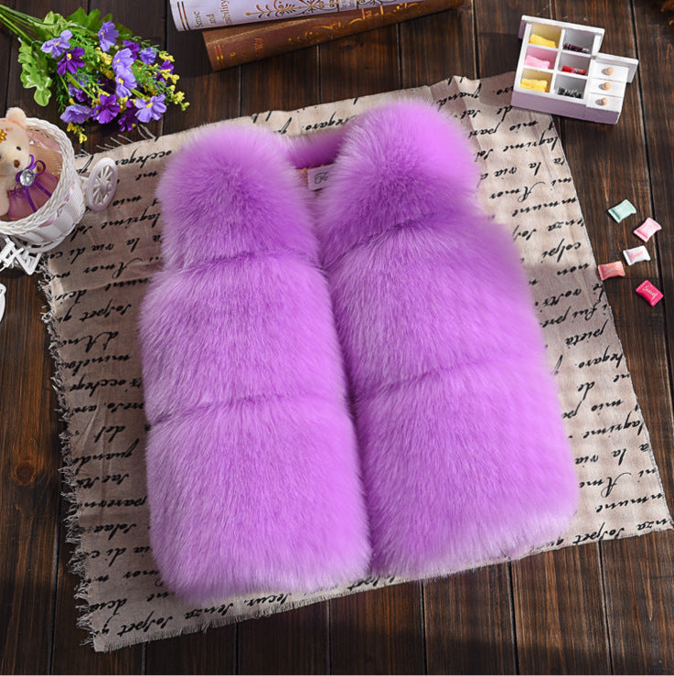 Three-piece Fur Vest Short Thick Coat