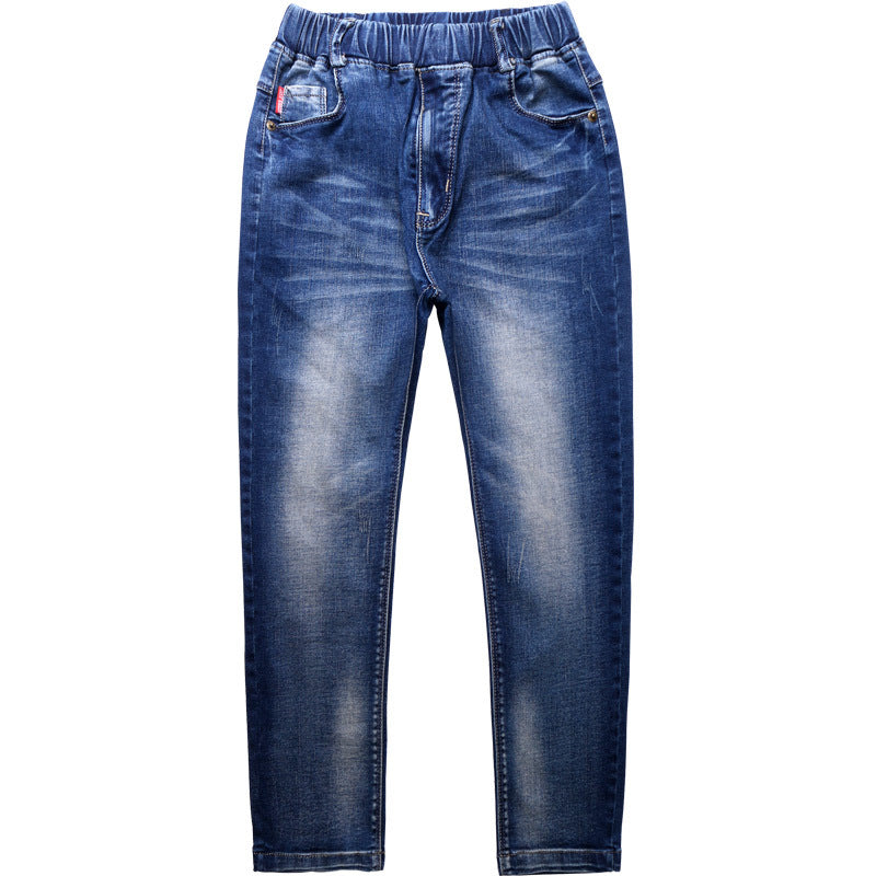 Boys Jeans New Product Micro Stretch Comfortable Black Pants - Tokcobstore