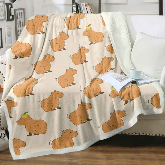 Capybaras Blanket Gift For Girls Boys Kids Animals Lovers Soft Blankets Cutes Capybara Cozy Throws, Capybaras Blanket For Couch Sofa Bedroom Camping Travel