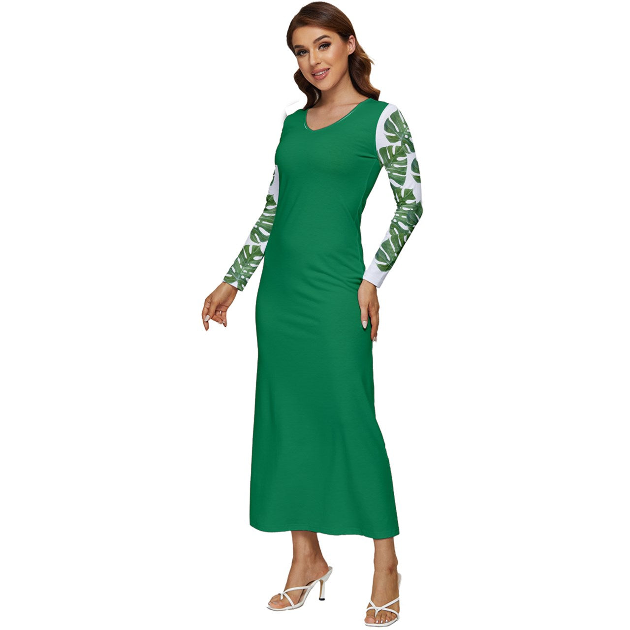 Long Sleeve Longline Maxi Dress