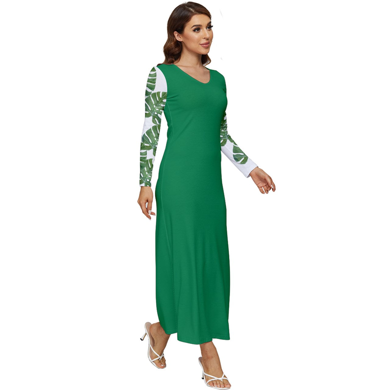 Long Sleeve Longline Maxi Dress